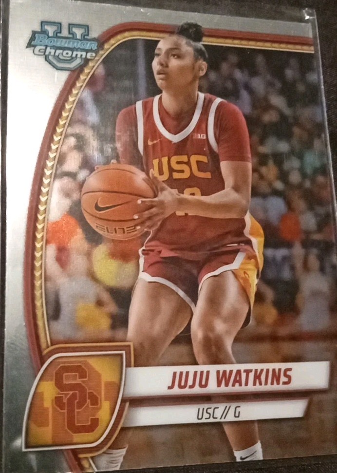 2024-25 Bowman Chrome U Juju Watkins USC Trojans Base Card #37