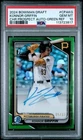2024 Bowman Draft Konnor Griffin Chrome Pros Auto Green Refractor /99 PSA 10