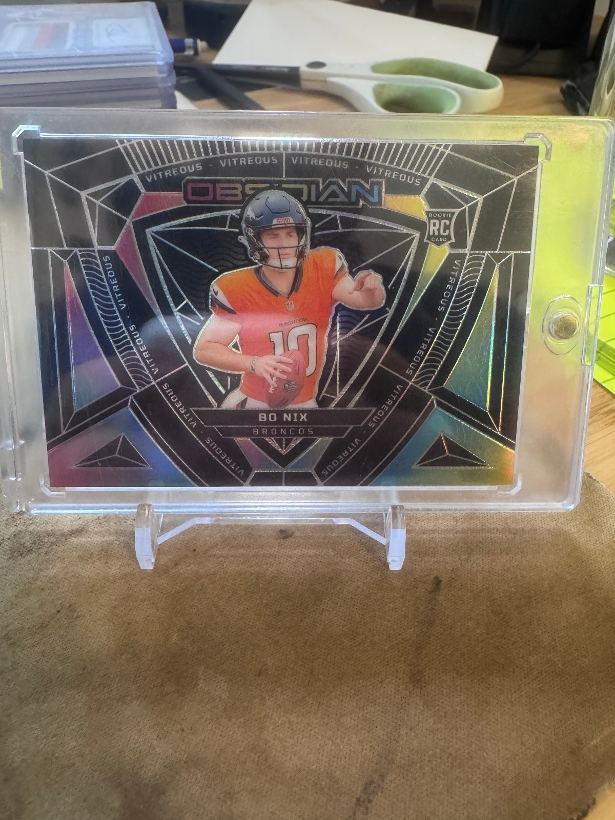 🔥 2024 Obsidian Vitreous Bo Nix RC Case Hit SSP Broncos 🔥