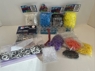 Rainbow Loom Bands, Hooks, Looms, and Connectors HUGE Lot