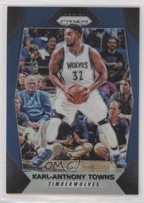 2017-18 Panini Prizm Blue Prizm /199 Karl-Anthony Towns #82 8az