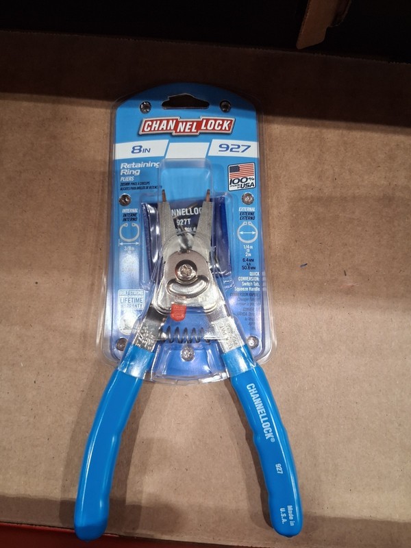 Channellock 927 8-Inch Convertible Retaining Ring Pliers