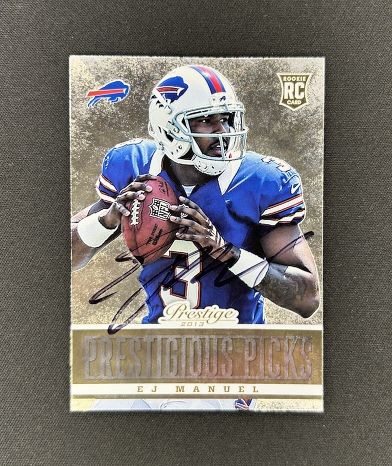 2013 Panini Prestige EJ Manuel RC Rookie Card Autograph Auto Signed TTM Bills