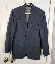 Vintage Brookford Classics Charcoal Gray Mens Blazer Size 38R