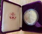 1989-S Proof American Silver Eagle Dollar in Mint Holder, No box or COA