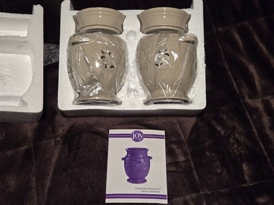 Joy Mangano Forever Fragrant Heart Warmer SET OF 2 -New In Box