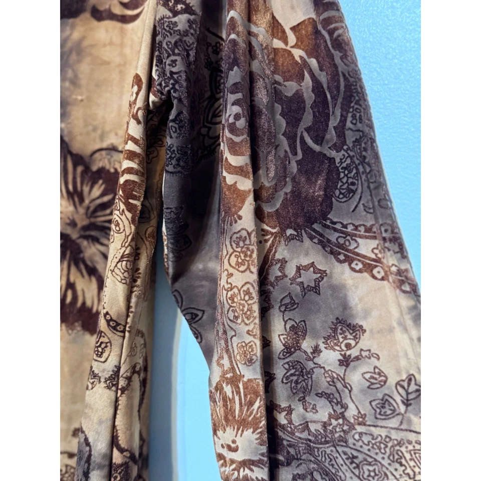 Serenade New York Boho Velvet Burnout Tunic Top Size 1X Whimsigoth Dark Academia - Image 3 of 4