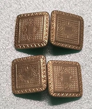 Antique Hayward Square Cuff links With Swivel Bar Or Bullet Mechanism SP5)