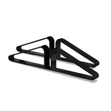 PUPETPO Freestanding Pet Gate Metal Support Feet, Unadjustable, Black