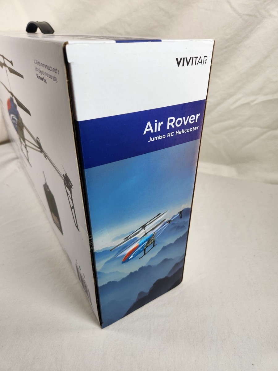 Vivitar Air Rover Jumbo RC Helicoper Drone - Blue, Indoor or