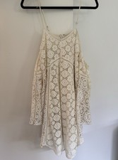 Spell and the Gypsy Mini Dress Size S Off White Imperial Lace Boho Bridal Hens