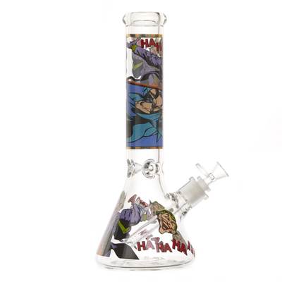 #ad #ad 10 inch JOKER Heavy Glass Bong Water Pipe Smoking Bong Beaker 14mm Bowl hookah $17.99