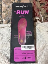 Superfeet RUN Women  s Support Added Stability Insoles Size E 10.5-12 - Pink