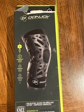 DonJoy Webtech Knee Support Brace Black Large w/ Compression Sleeve Open Box