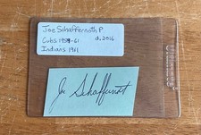 Joe Schaffernoth 1959 Chicago Cubs Indians Si...