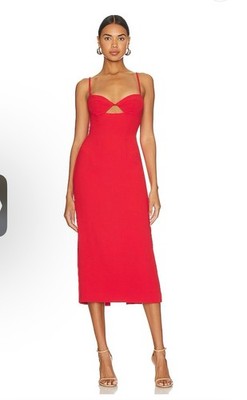 Bardot Vivienne Modi Size Med Red Mini Dress