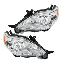 Halogen Headlights For Toyota Corolla 2011-2013 Headlamps Clear Left+Right Side