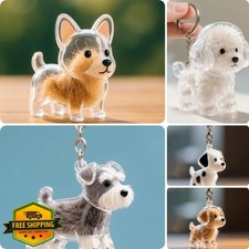 Dog Hair Collector Keychain Memorial Storage Box Pet Fur Keepsake