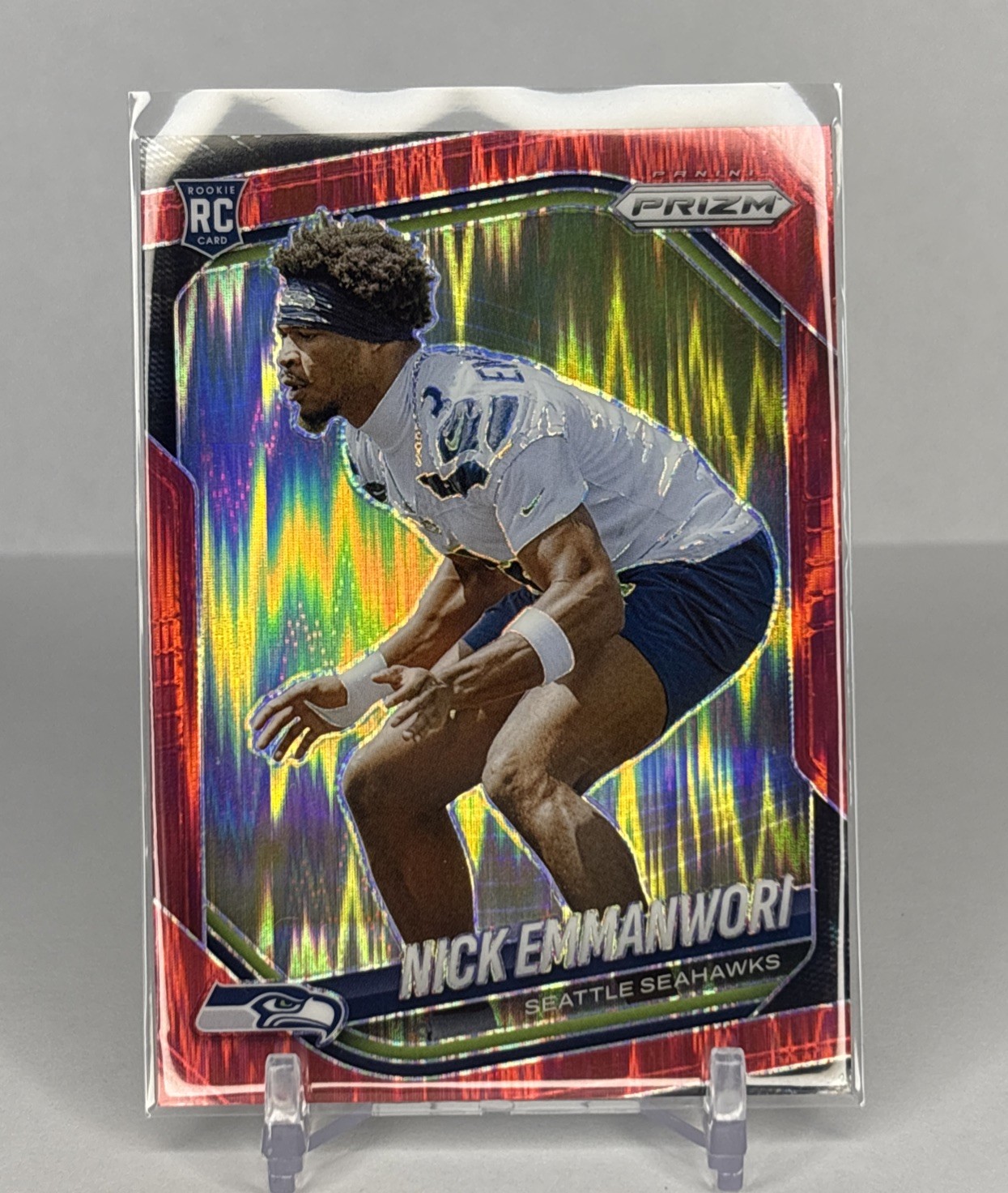 2025 Panini Prizm - Rookies Nick Emmanwori #320 Red Flash Prizm (RC)
