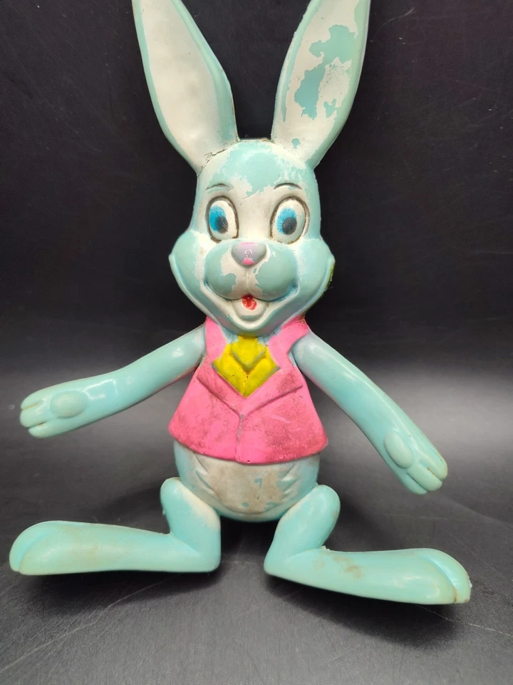 Conejito de Pascua Vintage Pascua Ilimitado NO. 4060 Nueva York Hecho en Hong Kong Foto 2 de 4