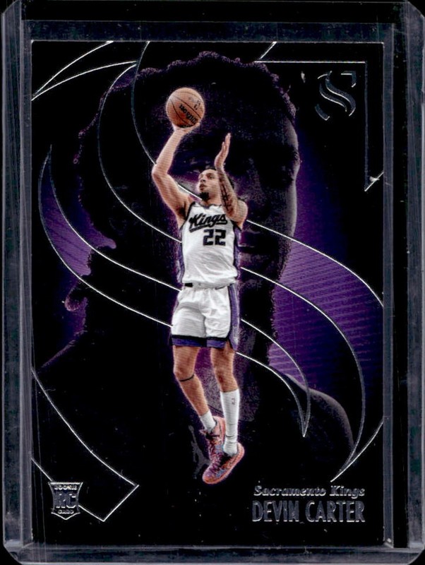 2024-25 Panini Silhouette Devin Carter Rookie RC #87 Kings