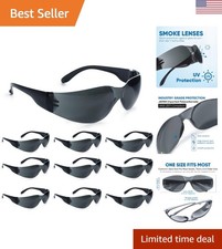 Impact Resistant ANSI Z87.1 Safety Sunglasses - Bulk 48 Pairs with UV Protection