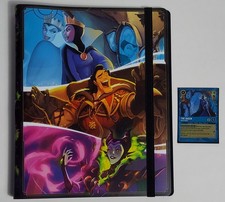 Disney Lorcana 9-Pocket Villain Portfolio binder holds 252 cards  promo card