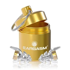 Smaller Ears Earplugs - Gold High Fidelity Filtered Noise Reducing Reusable E...