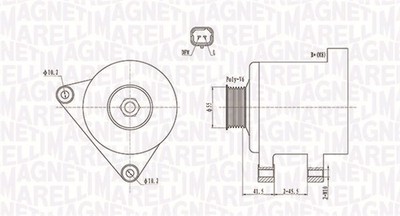 Magneti Marelli 063731741010 Alternator for Citroen, Peugeot