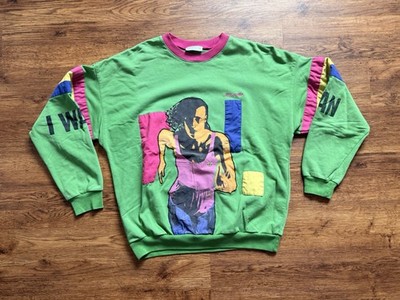 Adidas Vintage Pullover  I Want I Can  90er / Adidas Collector Retro Sweater 90s