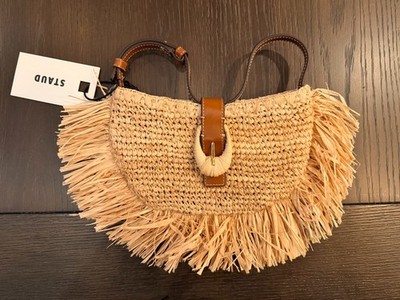 Brand New Staud Alana Raffia Bag Handbag Purse $295