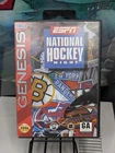 ESPN National Hockey Night (Sega Genesis, 1994) Complete CIB Manual Box Untested