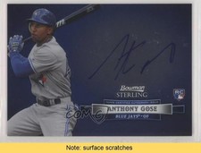 2012 Bowman Sterling Auto Rookie Anthony Gose #BSAR-AG Auto READ s3g