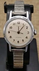 VTG Timex Watch Sprite Mechanical Waterproof Silver Toned 27mm New Speidel Flex