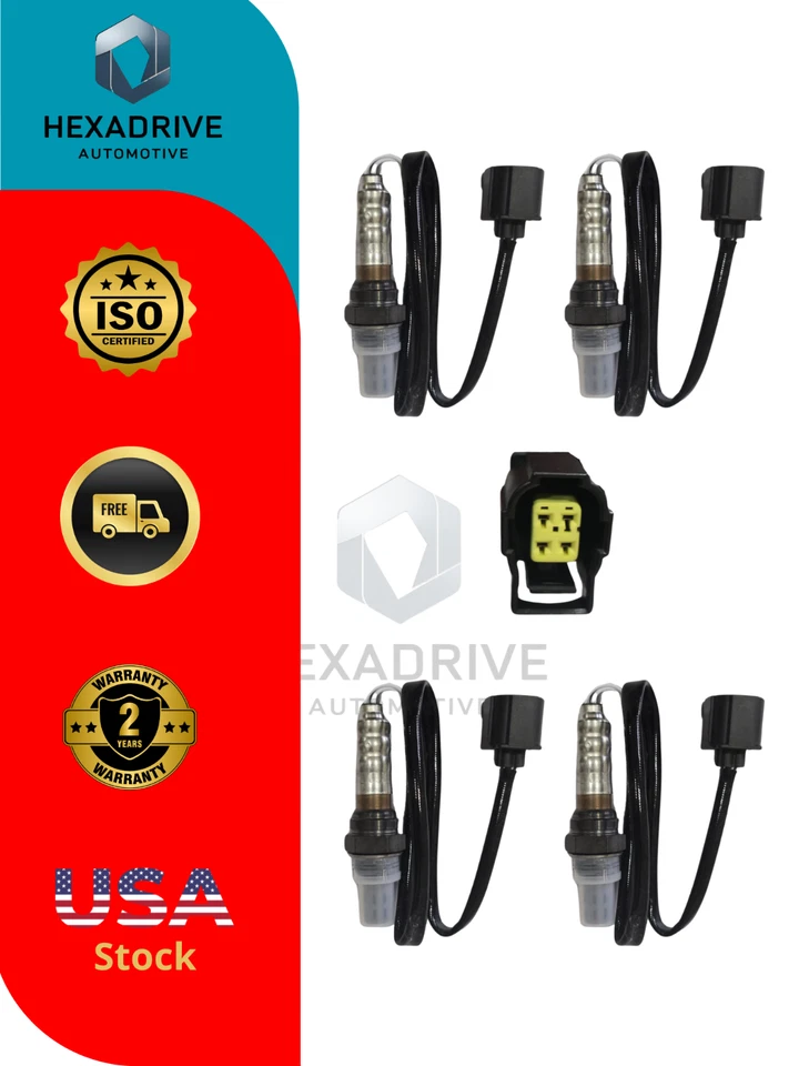 Juego de 4 sensores de oxígeno O2 psc para Chrysler 200 V6 2011-2017 3,6 L Foto 2 de 3
