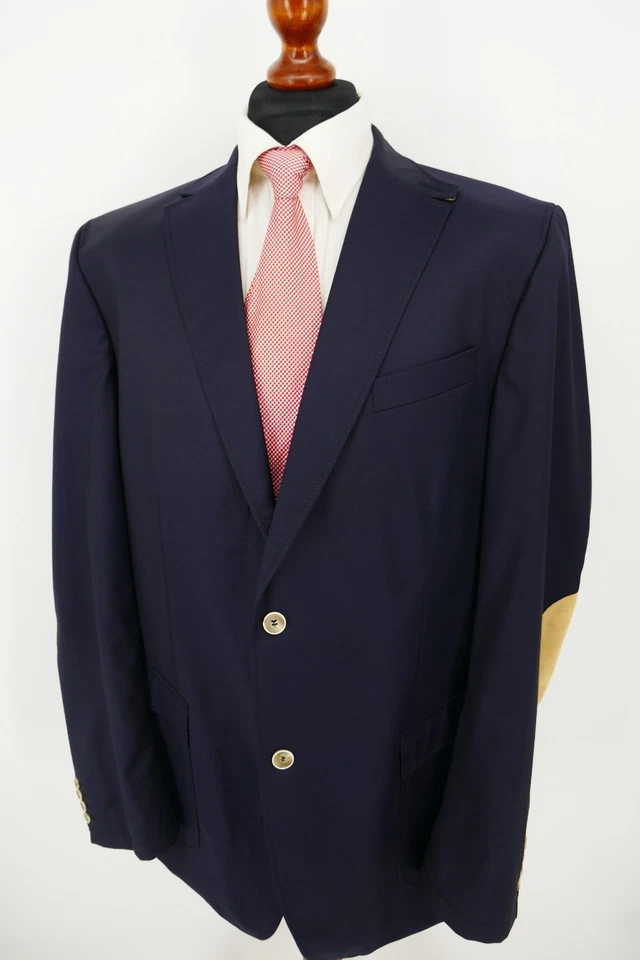 Carl Gross Sakko Gr.114 Schurwolle Dunkel Blau Schwarz Black Label Top Zustand - Bild 3 von 4