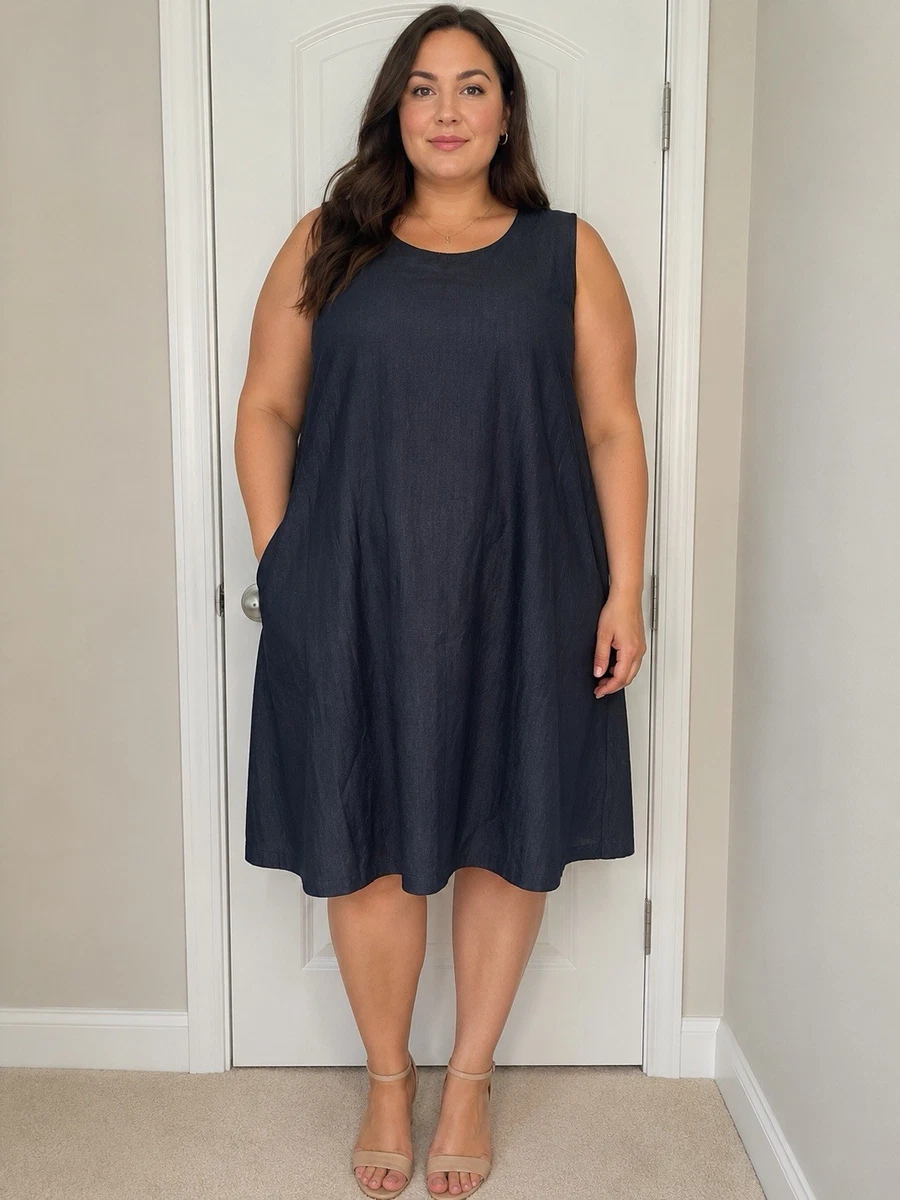 calvin klein plus size denim dress Calvin Klein Denim Casual Dresses for Women for sale
