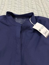 Figs Rafaela Oversized Scrub Top Small Navy