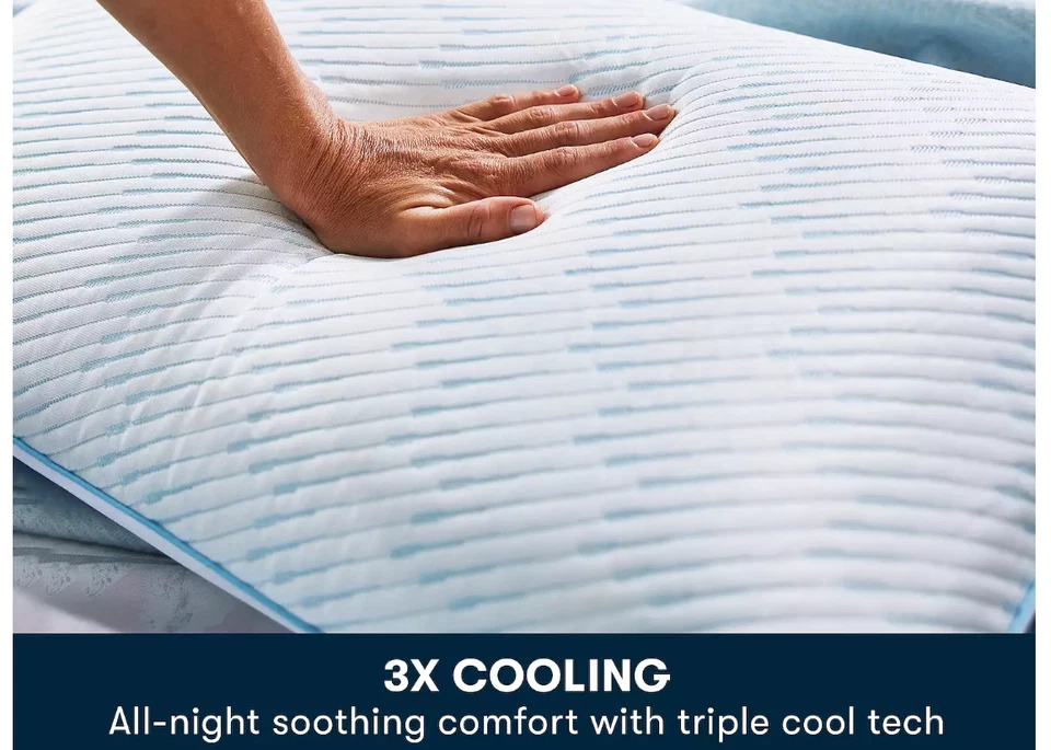 💤 NEW! Serta Soothing Cooling Memory Foam Pillow Size: Queen 💤 - Image 3 of 4