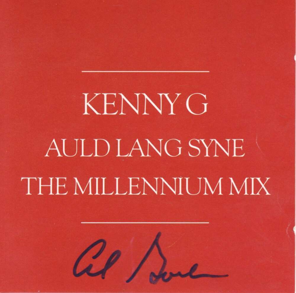 Al Gore Signed Auto Kenny G CD Sleeve Beckett BAS 