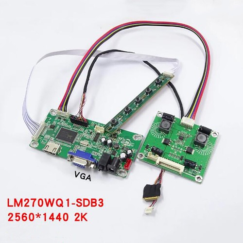 EDP Drive Board LCD Controller Kit For 27" 2K Monitor Display LM270WQ1-SDB3 VGA - Afbeelding 2 van 10