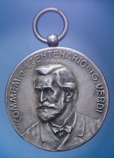 GIUSEPPE VERDI MEDAGLIA 1913 100° ANNIVERSARIO NASCITA GIUSEPPE VERDI SPL