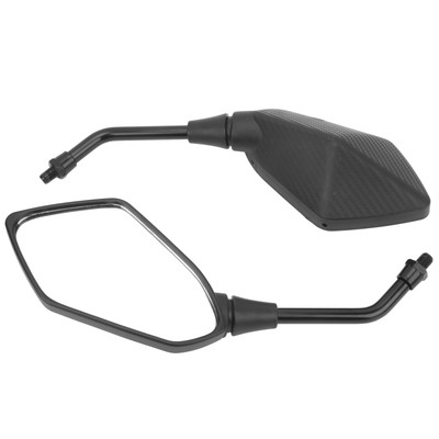 2pcs Motorcycle Rearview Mirror Carbon Fiber Color 22mm Universal Handlebar