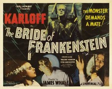 1935 The Bride Of Frankenstein Movie Poster 11X17 Boris Karloff Colin Clive ⚡🍿