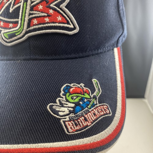 Columbus Blue Jacket NHL Raised Embroidered Hat / Cap Adjustable Genuine Twins - Picture 4 of 11