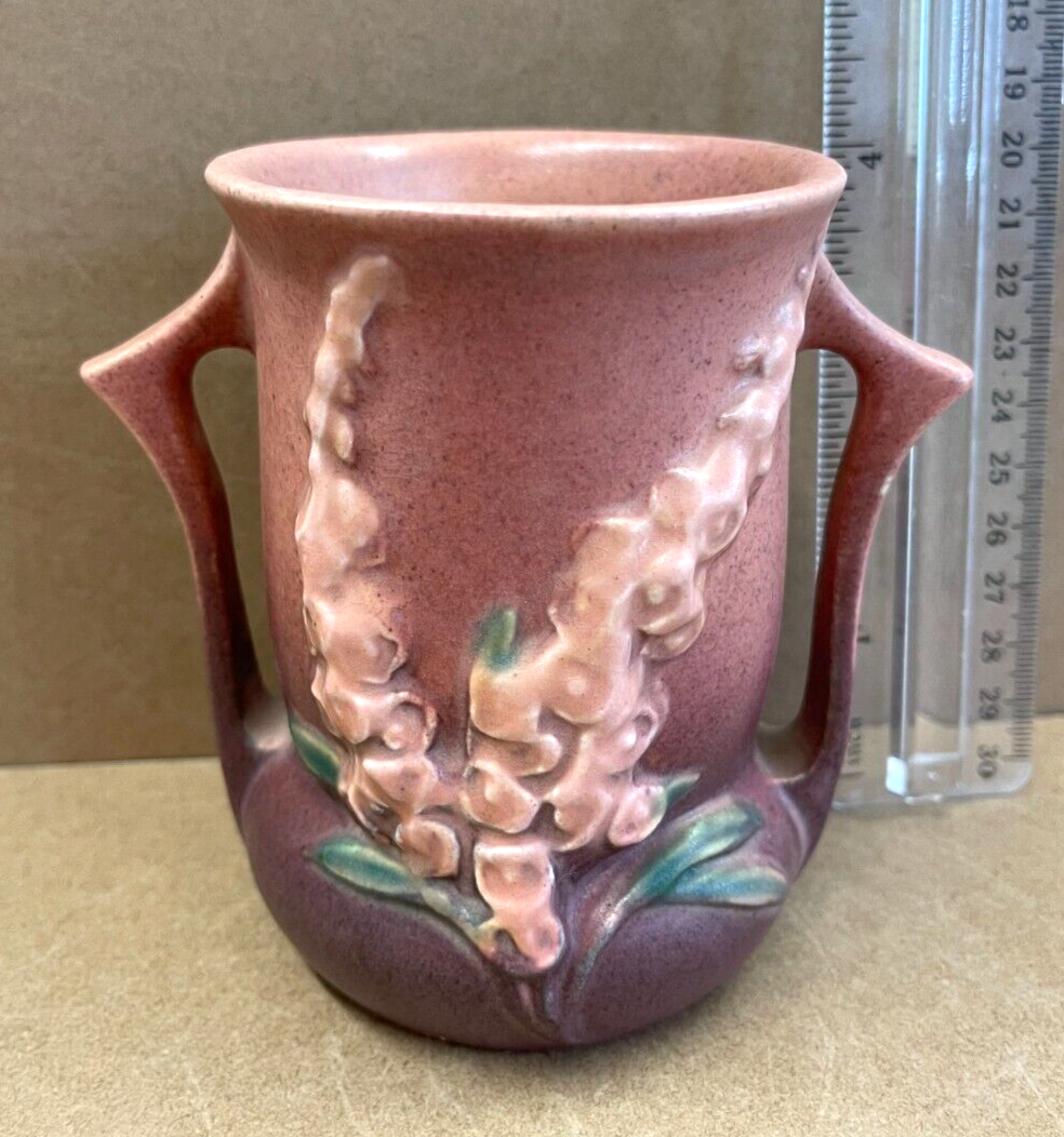 1940 Roseville Art Pottery Foxglove Two Handled Vase 42-4