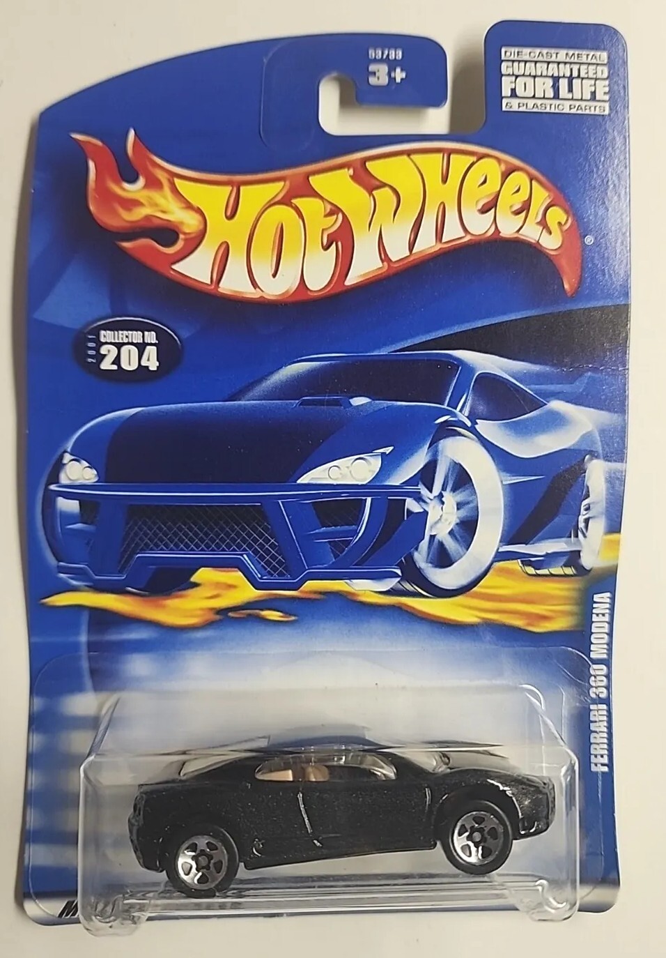 2001 - Hot Wheels Ferrari 360 Modena Black #204 HW7