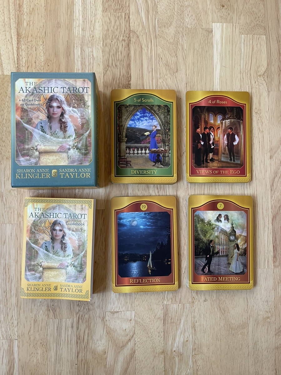 Akashic Tarot 62 Card Deck w/ Guidebook Excellent Condition