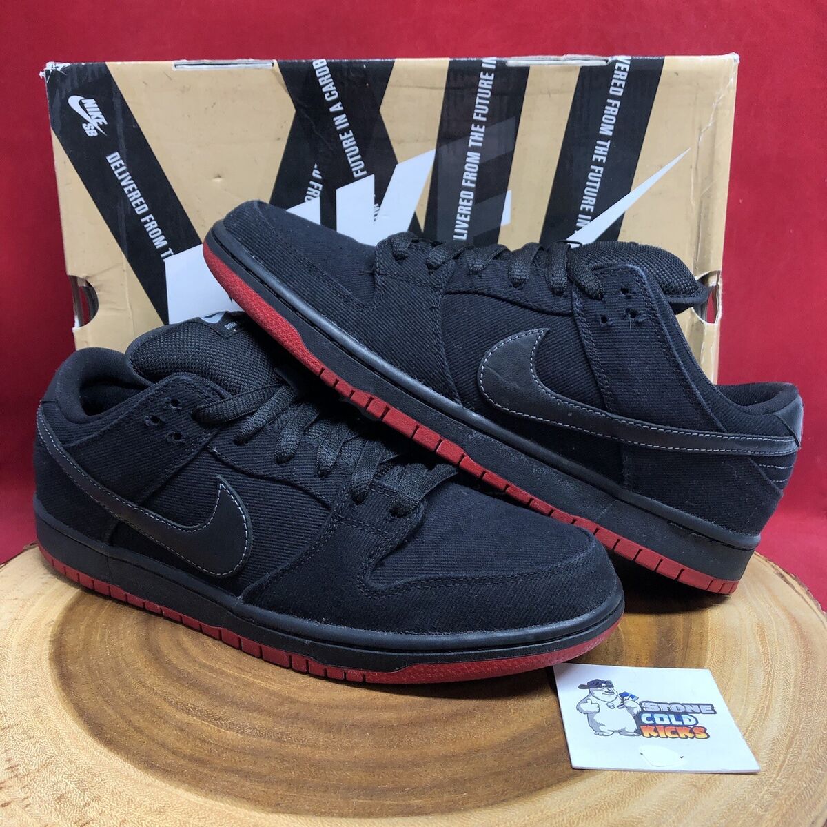 Nike Dunk Low Premium SB Levi's Black Carhartt 2012 Size Nike Dunk Low Premium SB Levi's Black Carhartt 2012 Size