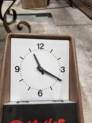 1986 Miller Made The American Way Clock | eBay